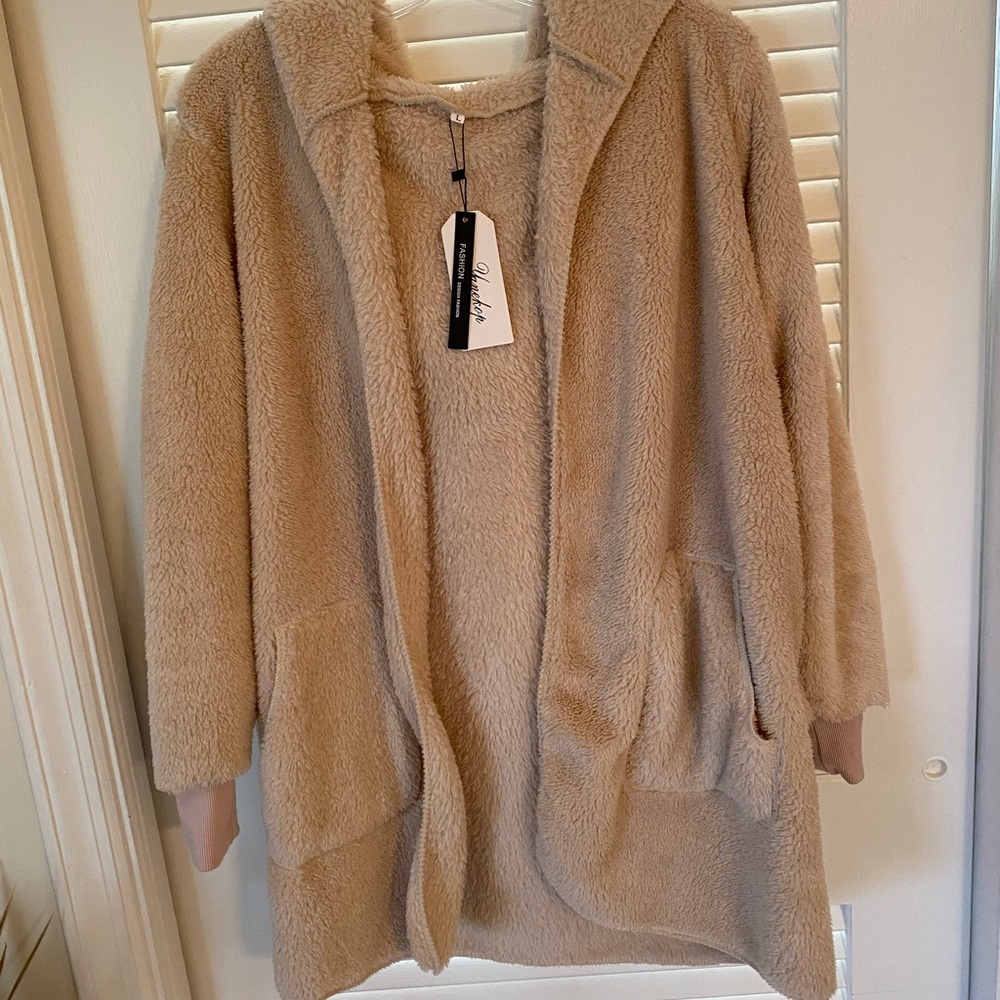 Yanekop Teddy Jacket with Hoodie - NWT